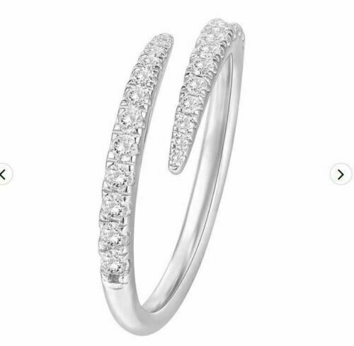 Silver plated adjustable - plated, cz