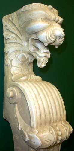 Lion face fire - 35"lion,