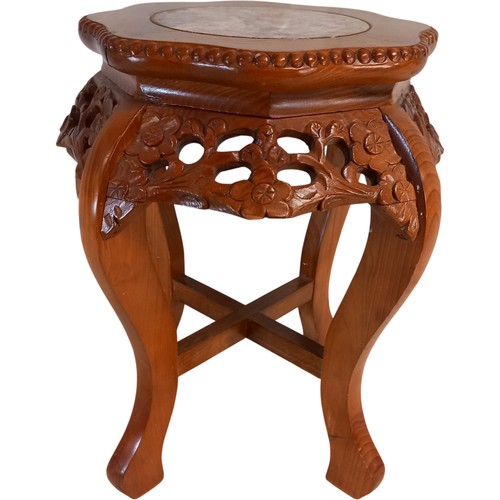 Vintage carved wood accent - carved,