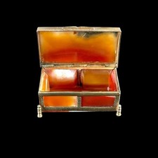 Beautiful agate stone box with - stone,
