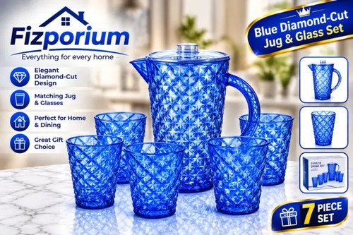Piece cross design jug 6 - piece,