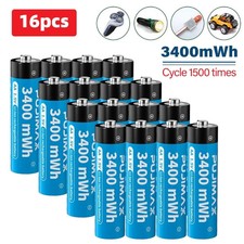 AA  Batteries 1.5V AA Rechargeable Lithium Batteries 3400mWh High Capacity