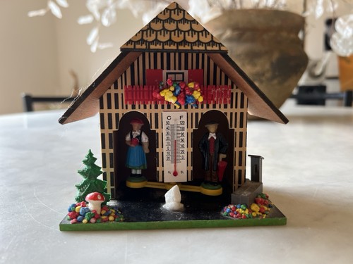 Vintage german weather house - german,