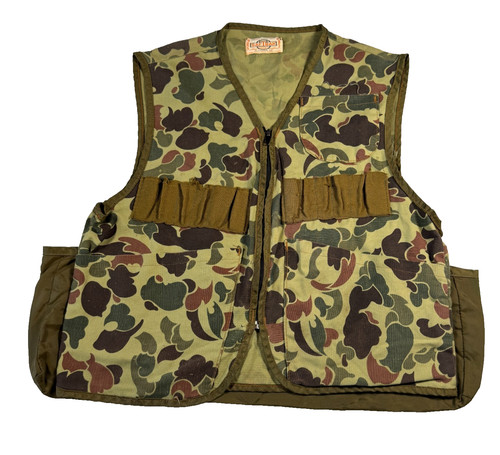 Vintage camo hunting vest - , size