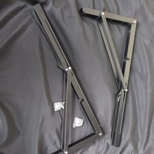 2 Folding Bracket 18"*8"  Shelves Table Desk Wall Mounted Support Long Release