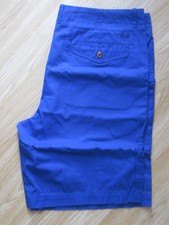 Mens FRED PERRY W34 Classic Chino Blue Cotton Shorts Button Fly GREAT