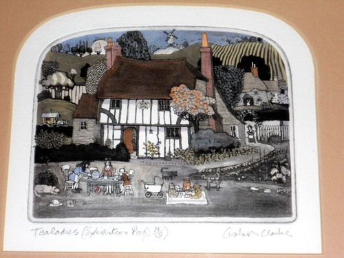 Graham clarke signed etching - graham,