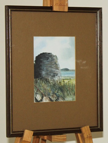 Peter davis framed watercolour - framed,