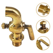 Brass water drain tap bsp - brass, 1/4"