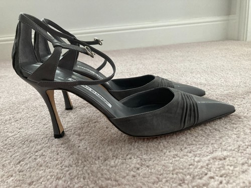 Manolo blahnik saxurna grey - manolo,