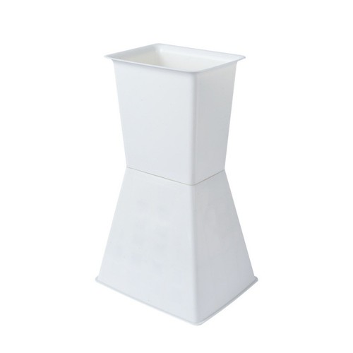 Plastic square flower - plastic,