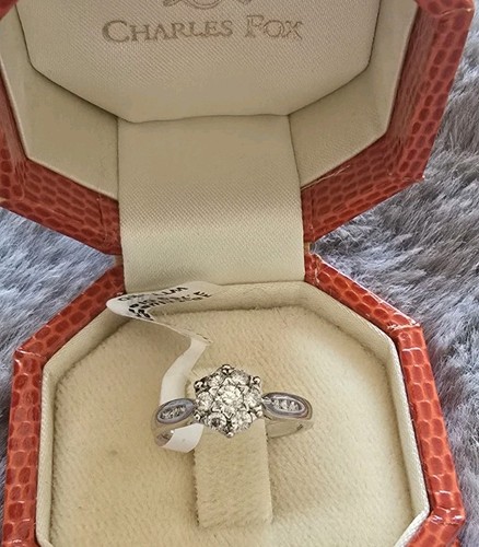 Diamond engagement ring 18ct - engagement,