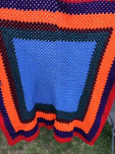 Crochet blanket hand made - blanket, one