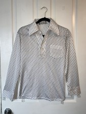Slim Unisex 1970s dagger collar shirt