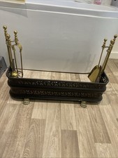 Vintage Metal Fireplace Fender