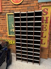 Large Industrial Metal Pigeonhole Shelving Storage Unit Garage Workshop Racking