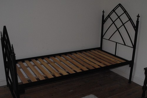 Gothic style single bedstead