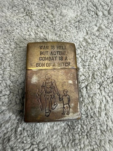 Zippo oil lighter vietnam - lighter, war
