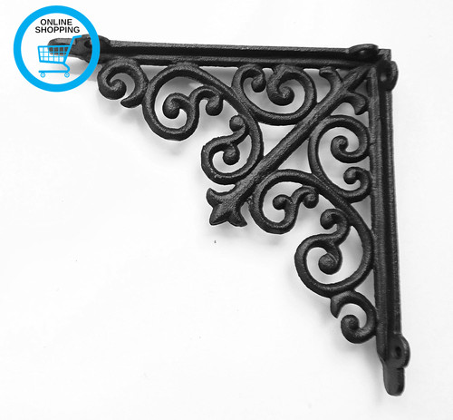 Cast iron ornate shelf - ornate, bracket