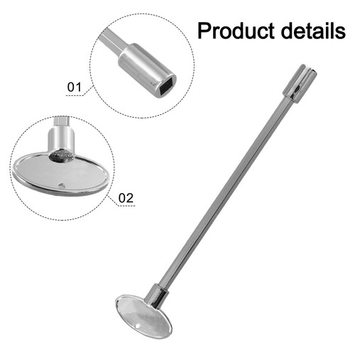 Gas valve key polished - gas,