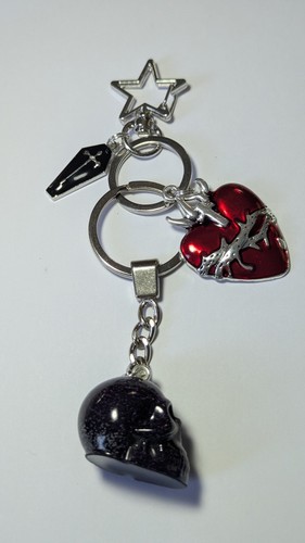 Bag charm keyring - charm/keyring, purple