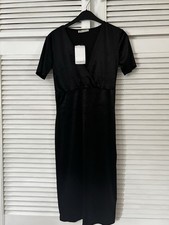 Zara Black Velvet Wrap Dress