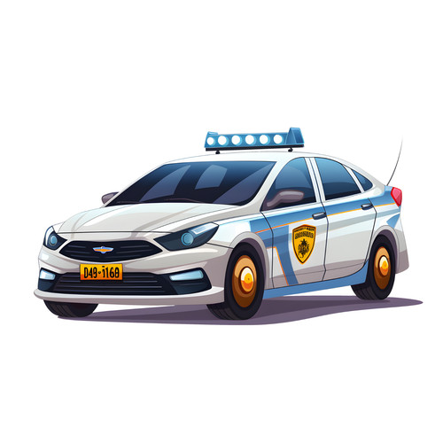 Car sticker police - 4,