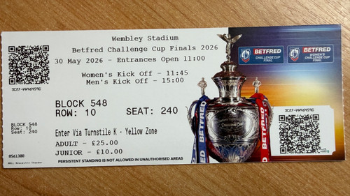 Ticket wigan warriors - warriors, v