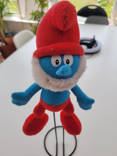 Vintage papa smurf plush soft - papa,