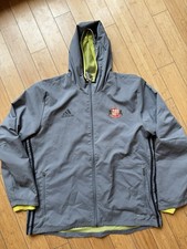 SUNDERLAND 2015/2016 FOOTBALL TRAINING RAIN COAT ZIP JACKET WINDBREAKER ADIDAS