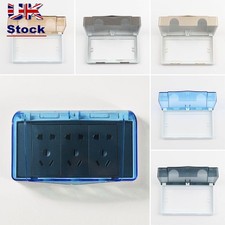 Double Sockets Socket Protector Transparent Electric Plug Cover  Home