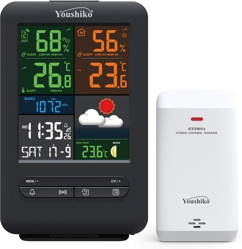 Large screen wireless weather - large,