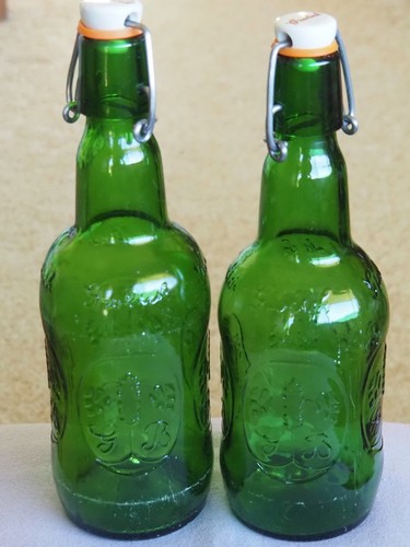 Grolsch green glass beer - grolsch,
