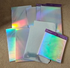 A4 and 8 x 8 Rainbow Mirror Card x 190 sheets - Hunkydory & Kanban