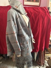 BILL GIBB 3-Piece Wool Ensemble, Cardigan with Tassels, Skirt, Beret