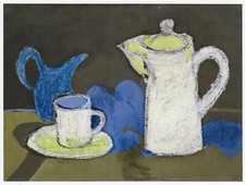 Coffee Pot Still Life Keith Vaughan print in 11 x 14 inch mount SUPERB