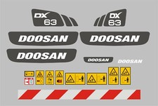 Doosan DX63 Mini Digger Decal