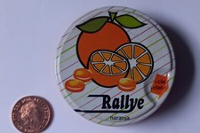 Tin Rallye Hard Boiled Orange Sweets Tin