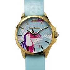 Juicy Coulture Ladies Toucan Jet Setter Wrist Watch 38mm Gold Tone 