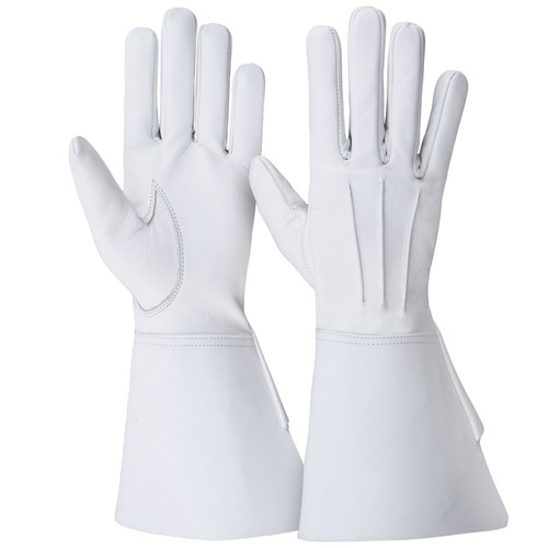 Leather long cuff bearers - long,