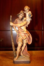 9" HAND CARVED WOOD CATHOLIC