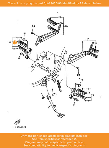 Yamaha cover footrest - yamaha,