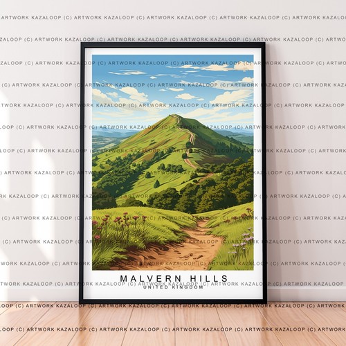 Malvern hills unframed - malvern,