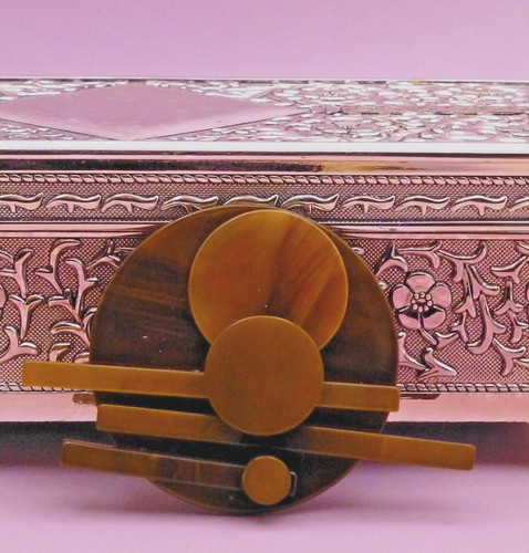 Vintage modern brooch - vintage,