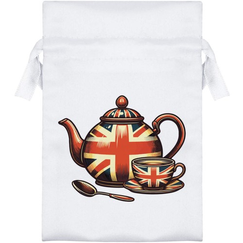 Union jack teapot satin - 'union,