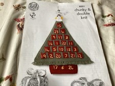 KING COLE CHUNKY & DK CHRISTMAS ADVENT CALENDAR KNITTING PATTERN