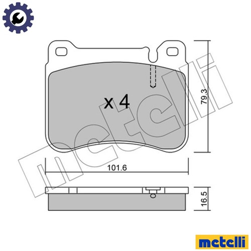 Brake pad set disc - disc,