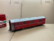 LGB G GAUGE PASSENGER COACH CAR WAGON BAGGAGE CAR RBH RED & SILVER 30690 READ !