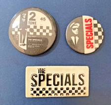 3 x The Specials BUTTON PIN BADGES 25, 32 and 40x20mm Band Ska Vintage 1980s