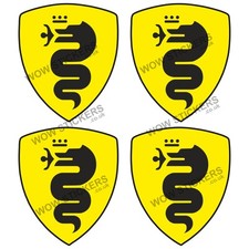 Alfa Romeo Yellow Car Stickers